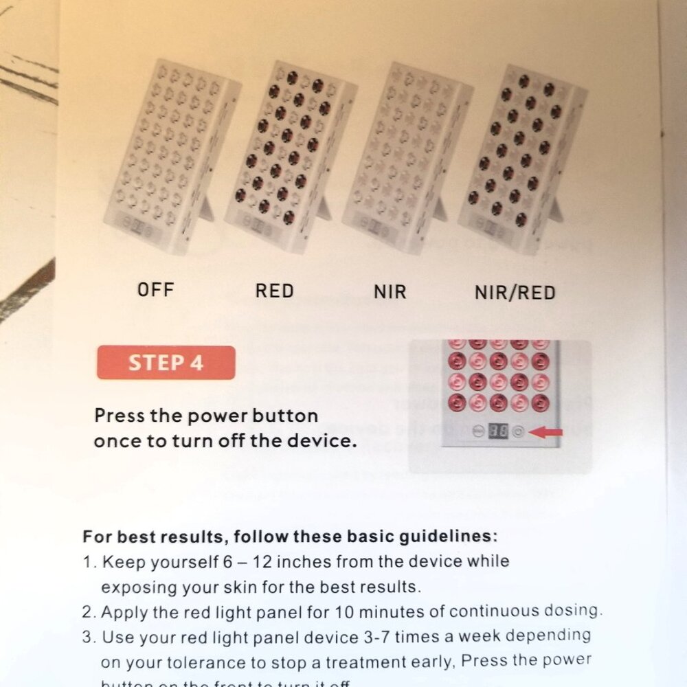 Red Light Therapy Lamp LED Panel NWTO - Picture 9 of 16